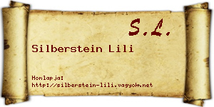 Silberstein Lili névjegykártya
